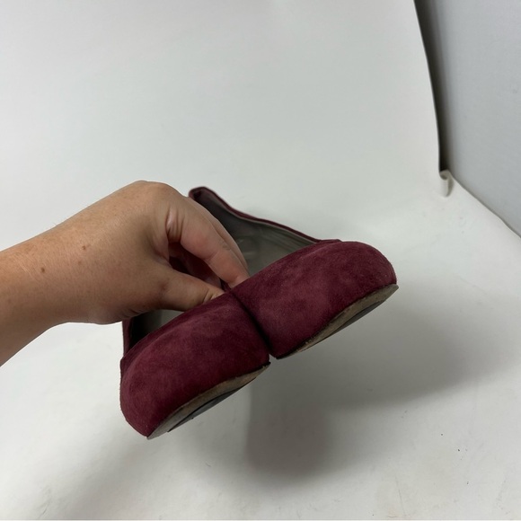 Eileen Fisher Burgundy Suede Pump Heel Size US 10 - Picture 8 of 11